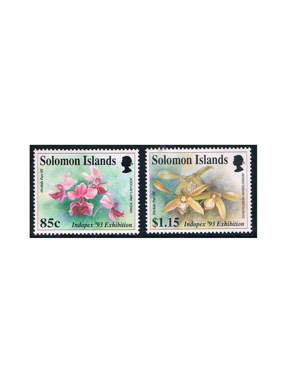 SOLOMON 1993 Indopex 2v MNH**