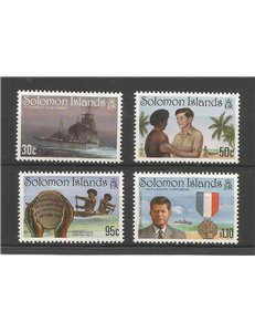 SOLOMON 1993 Sinking of USS PT 109 4v MNH**