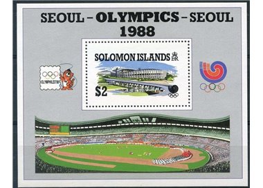 SOLOMON 1988 Olympic Games Seoul 1 BF MNH**
