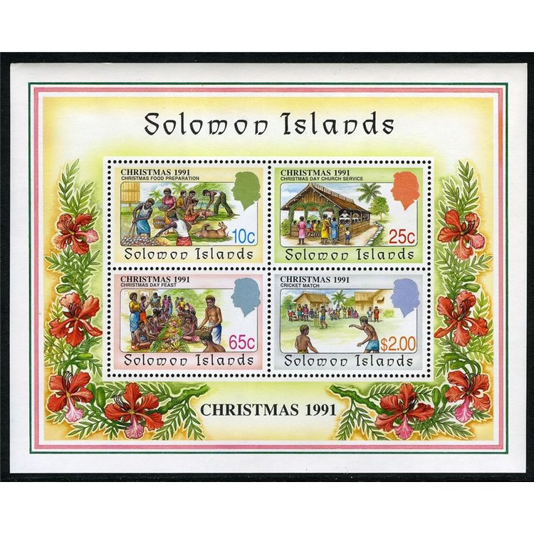 SOLOMON 1991 Christmas 1 s/s MNH**