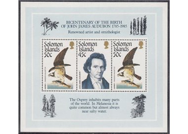 SOLOMON 1985 John James Audubon BF MNH**