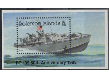 SOLOMON 1993 Sinking of USS PT 109 1 s/s MNH**