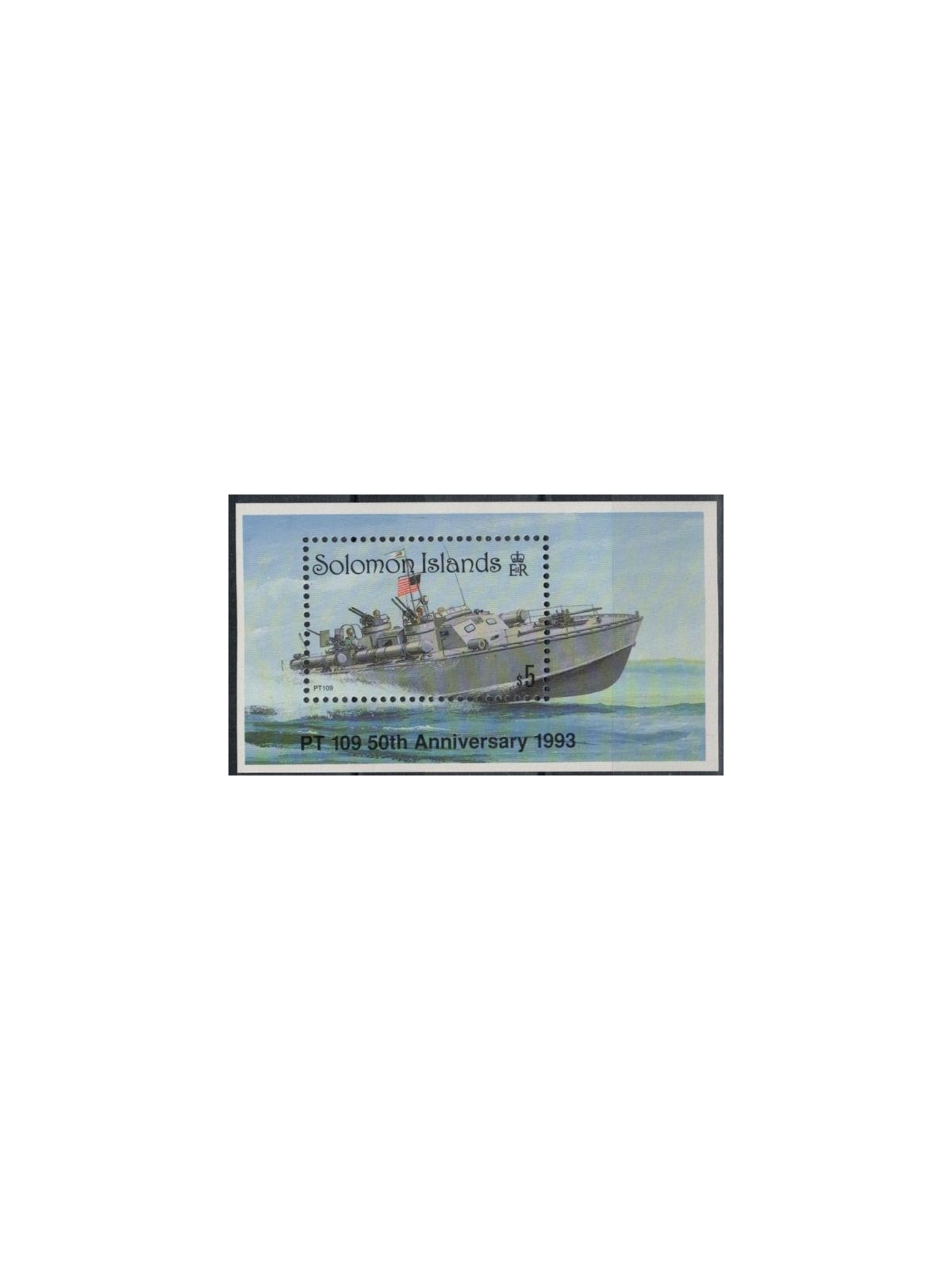 SOLOMON 1993 Sinking of USS PT 109 1 BF MNH**