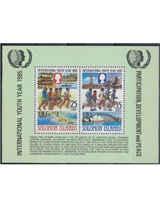 SOLOMON 1985 International Youth Year 1 BF MNH**
