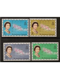 SOLOMON 1974 Royal visit 4v MNH**