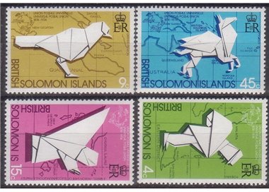 SOLOMON 1974 U.P.U. centenary 4v MNH**
