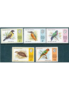 SOLOMON 1975 Definitives, birds 5v MNH**
