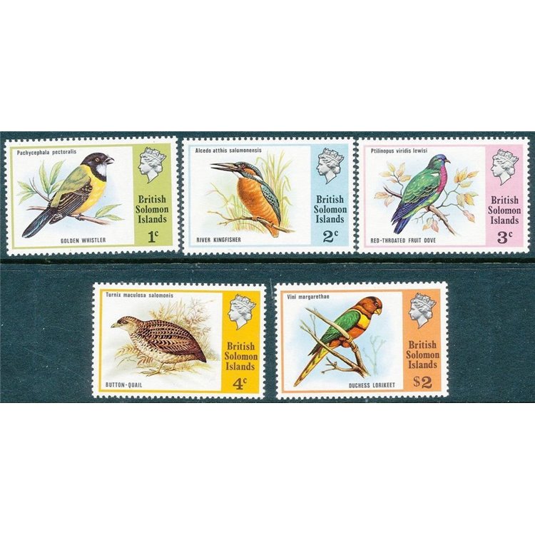 SOLOMON 1975 Definitives, birds 5v MNH**