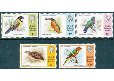 SOLOMON 1975 Definitives, birds 5v MNH**