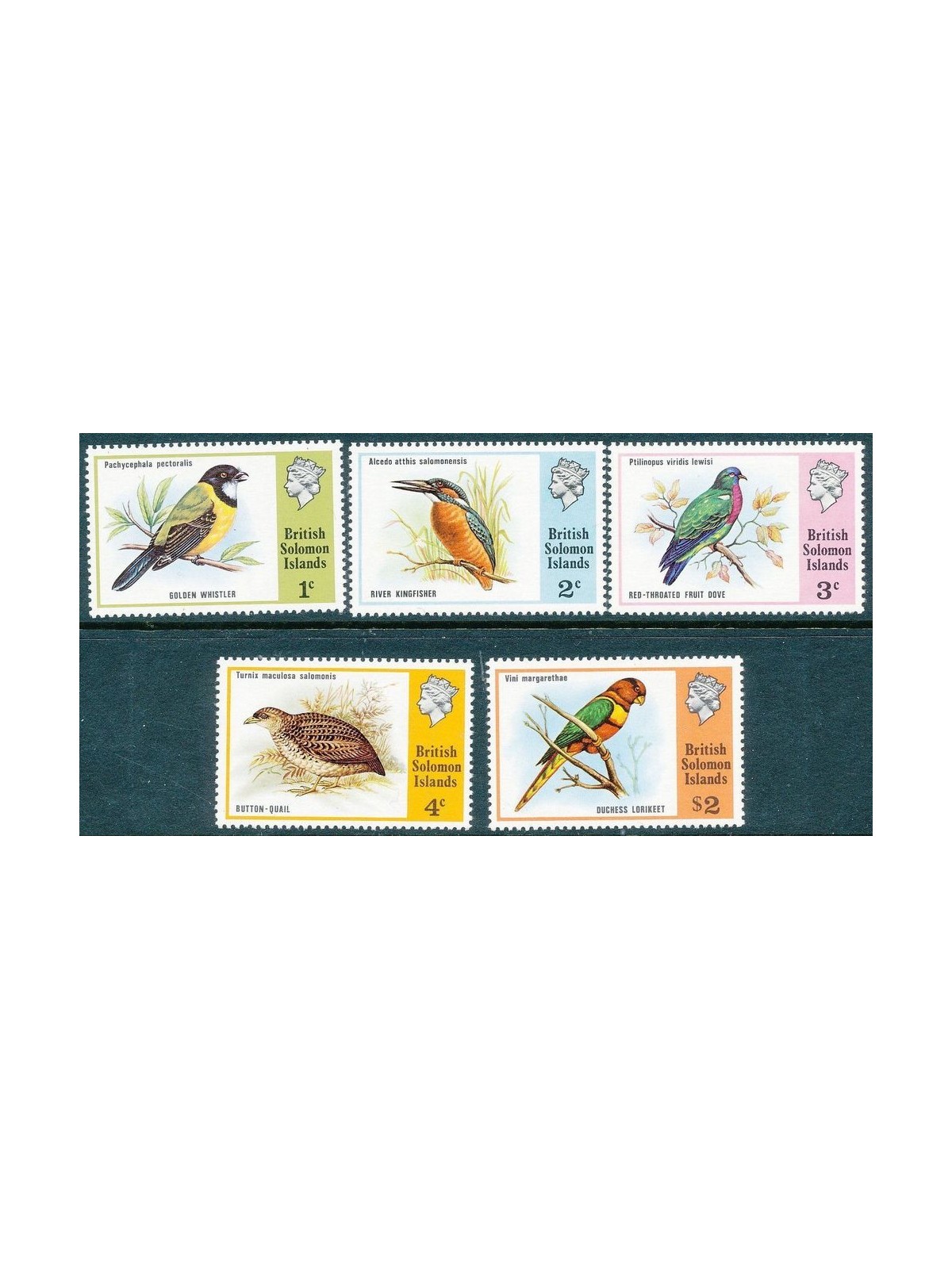 SOLOMON 1975 Definitives, birds 5v MNH**