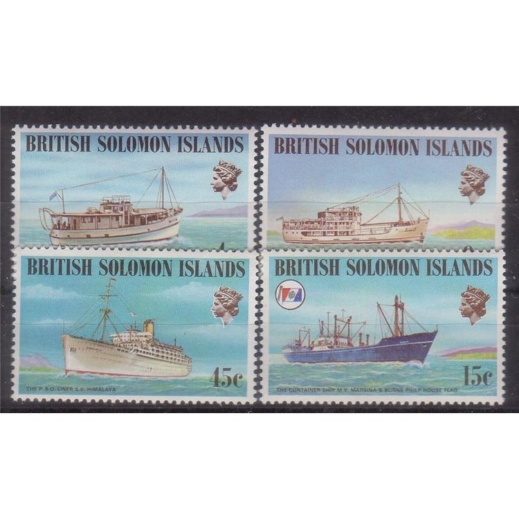 SOLOMON 1975 Ships 4v MNH**