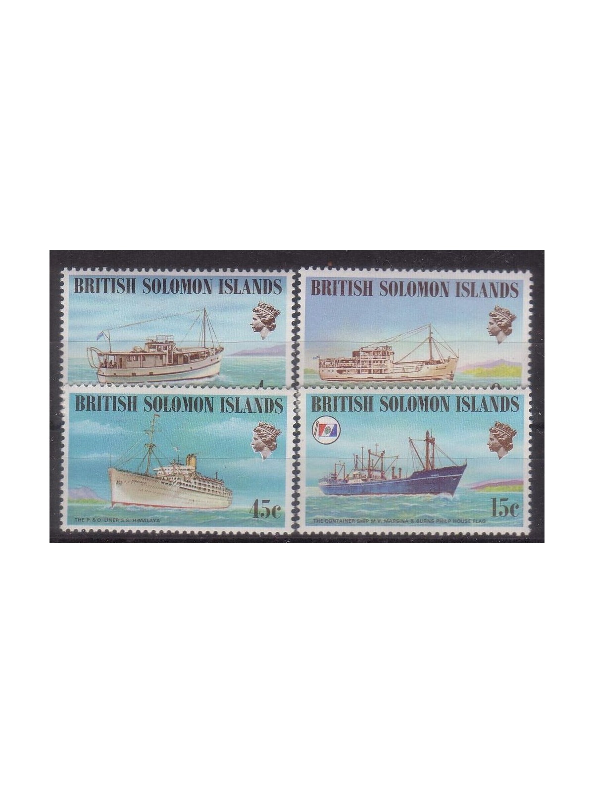 SOLOMON 1975 Ships 4v MNH**