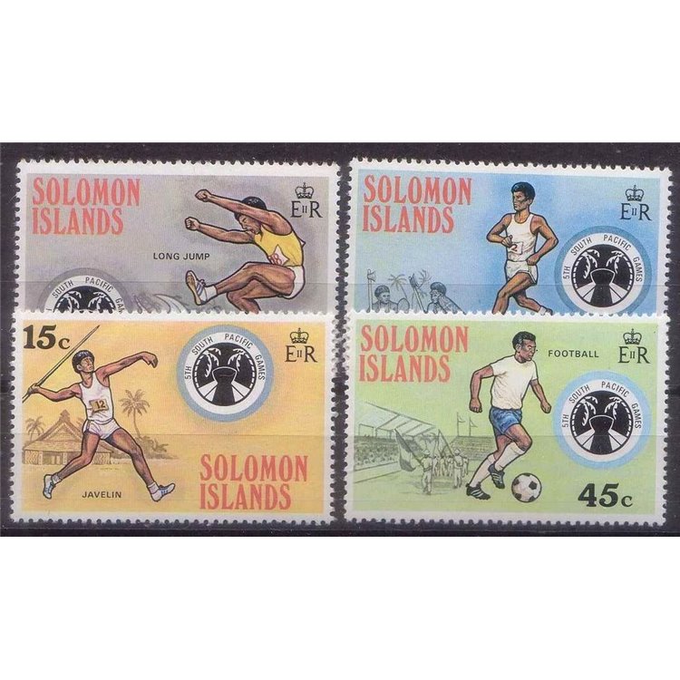 SOLOMON 1975 South Pacific games 4v MNH**