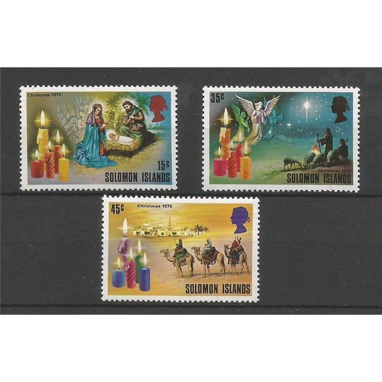 SOLOMON 1975 Christmas 3v MNH**