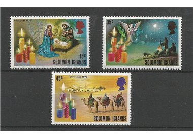 SOLOMON 1975 Christmas 3v MNH**