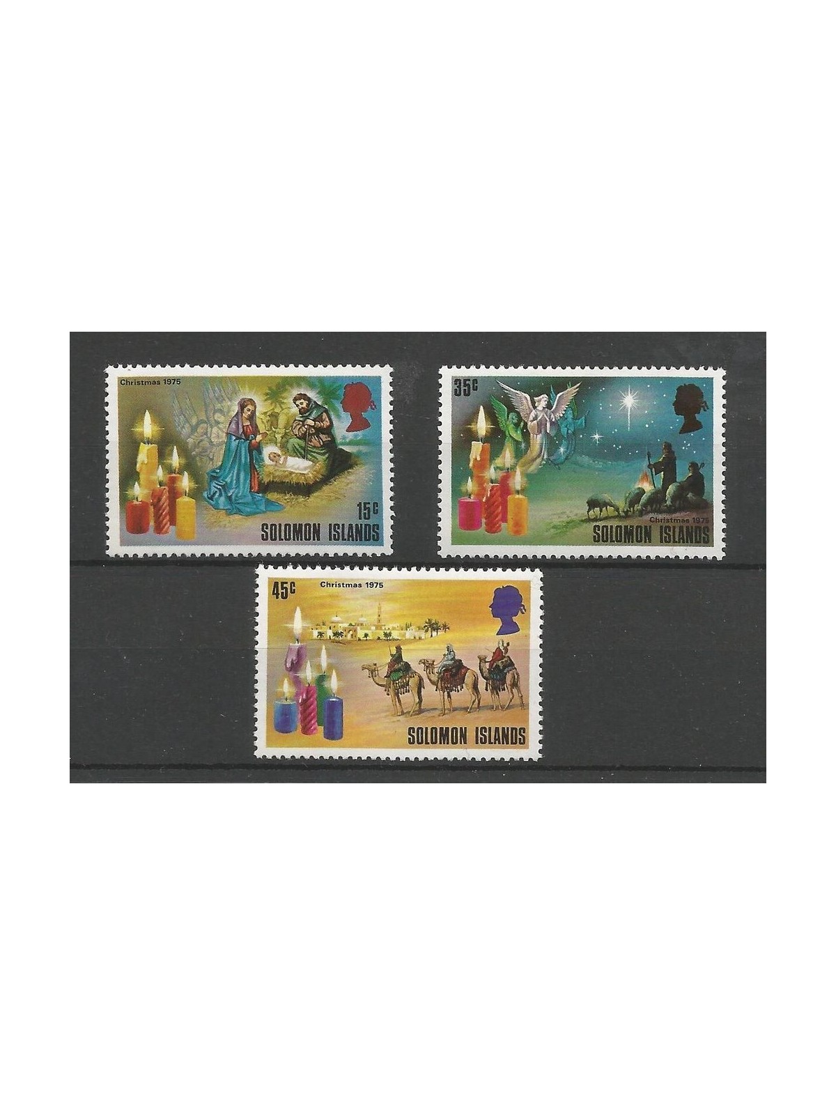 SOLOMON 1975 Christmas 3v MNH**