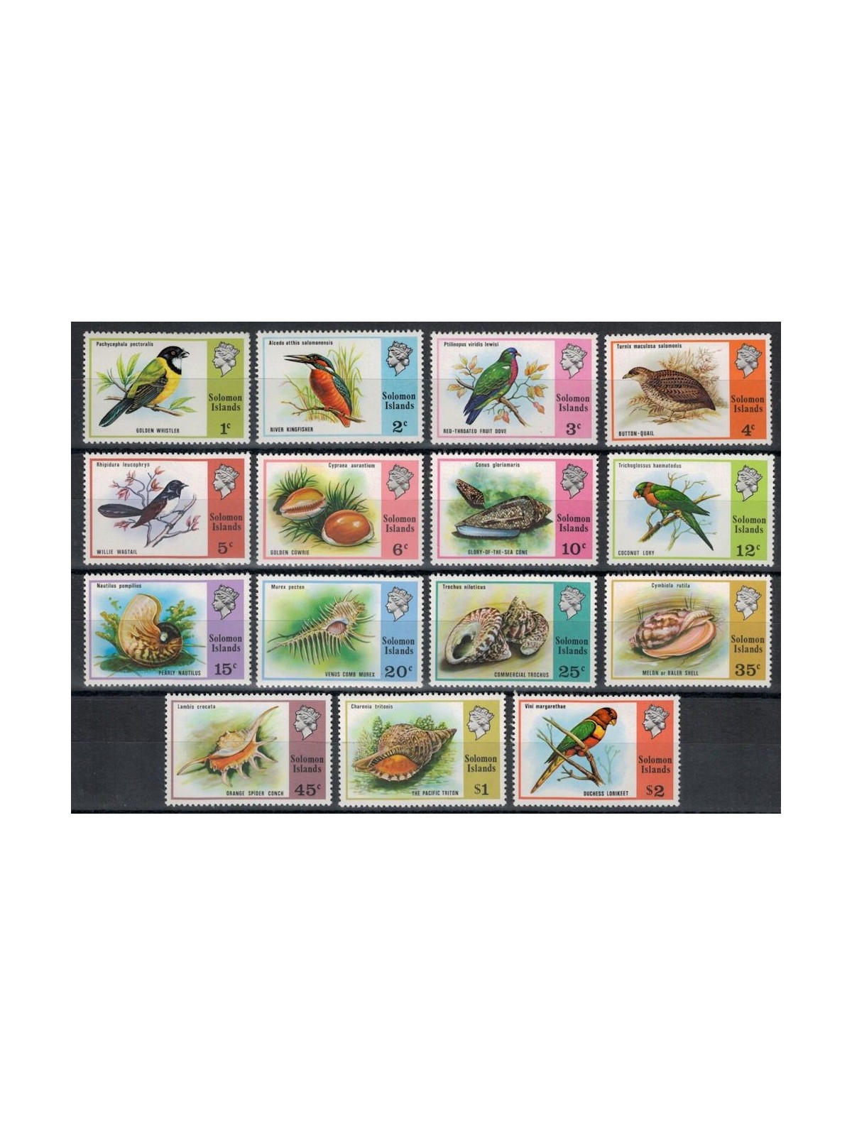 SOLOMON 1976 Ordinary series 15v MNH**