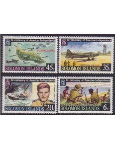 SOLOMON 1976 Bi-centenary of American Independence 4v MNH**