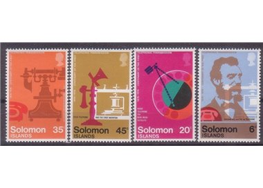 SOLOMON 1976 Telephone centenary 4v MNH**