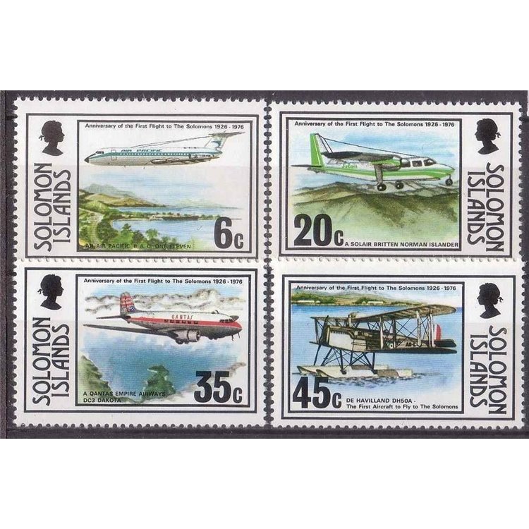 SOLOMON 1976 Aeroplanes 4v MNH**