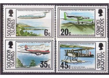 SOLOMON 1976 Aeroplanes 4v MNH**