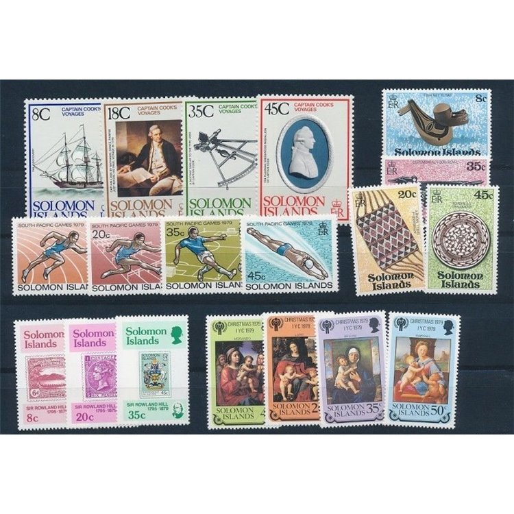 SOLOMON 1979 Complete Yearset 35v + 2 BF MNH**