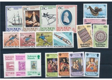 SOLOMON 1979 Complete Yearset 35v + 2 BF MNH**