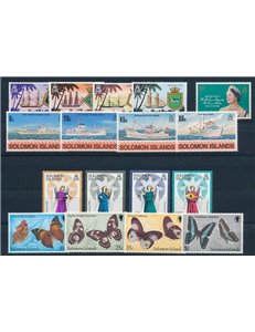 SOLOMON 1980 Complete Yearset 21v MNH**