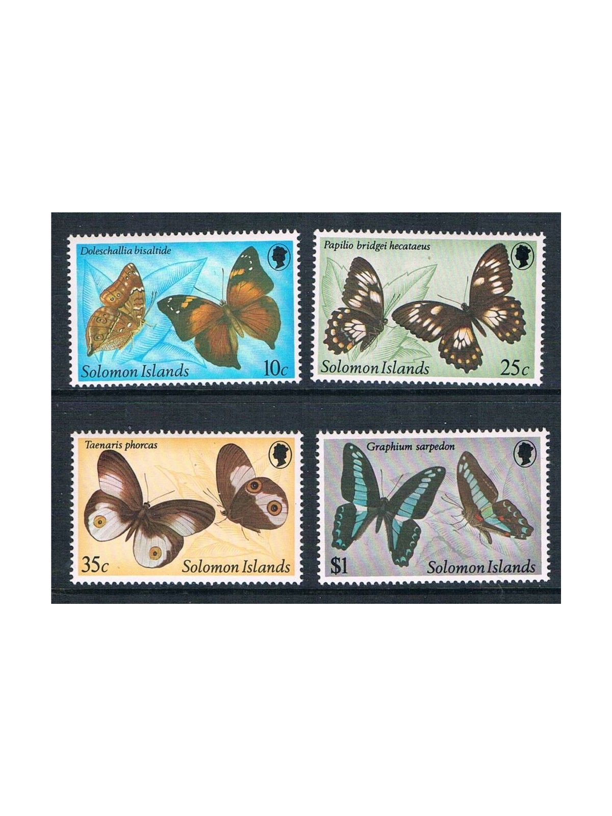 SOLOMON 1982 Butterflies 4v MNH**