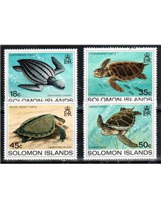 SOLOMON 1983 Turtles 4v MNH**