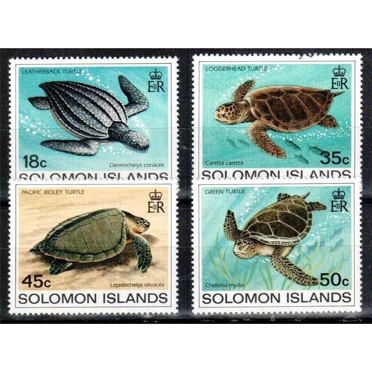 SOLOMON 1983 Turtles 4v MNH**