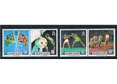 SOLOMON 1982 Royal visit & Commonwealth games 4v MNH**