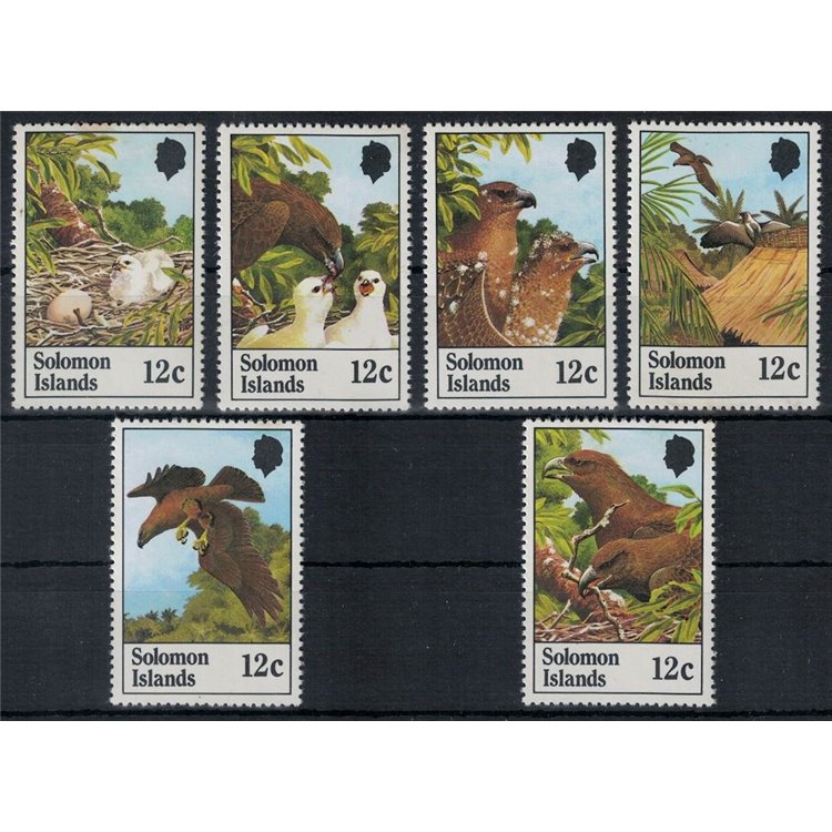 SOLOMON 1982 Fauna, aquila di Sanford 6v MNH**