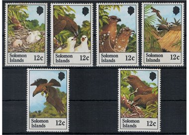 SOLOMON 1982 Fauna, aquila di Sanford 6v MNH**