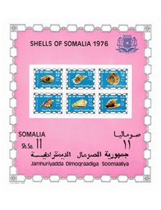 SOMALIA 1976 Shells s/s MNH**