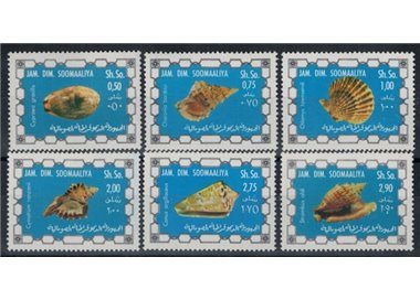 SOMALIA 1976 Conchiglie 6v MNH**