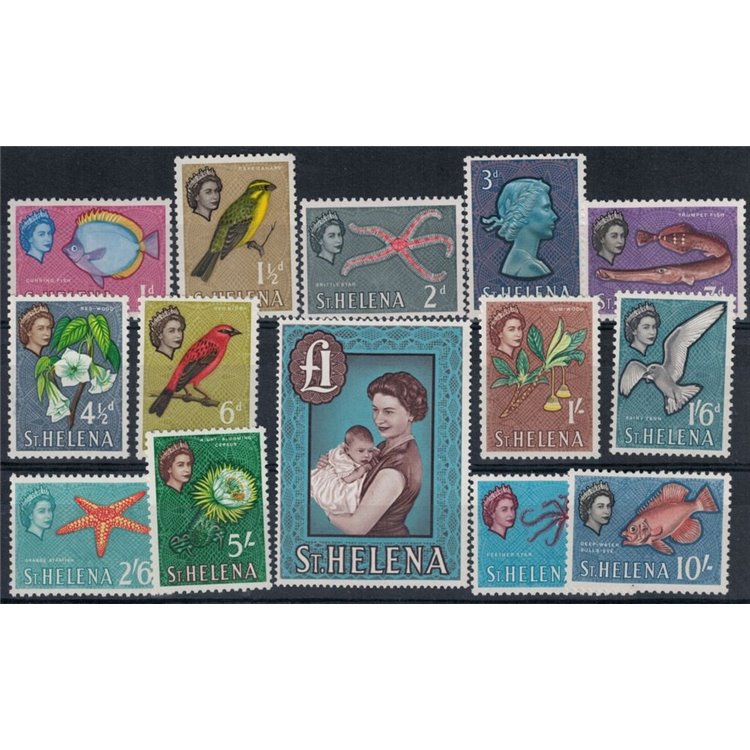 ST. HELENA 1961 Definitives 14v MNH**