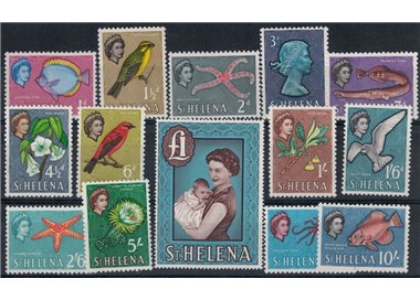 ST. HELENA 1961 Definitives 14v MNH**