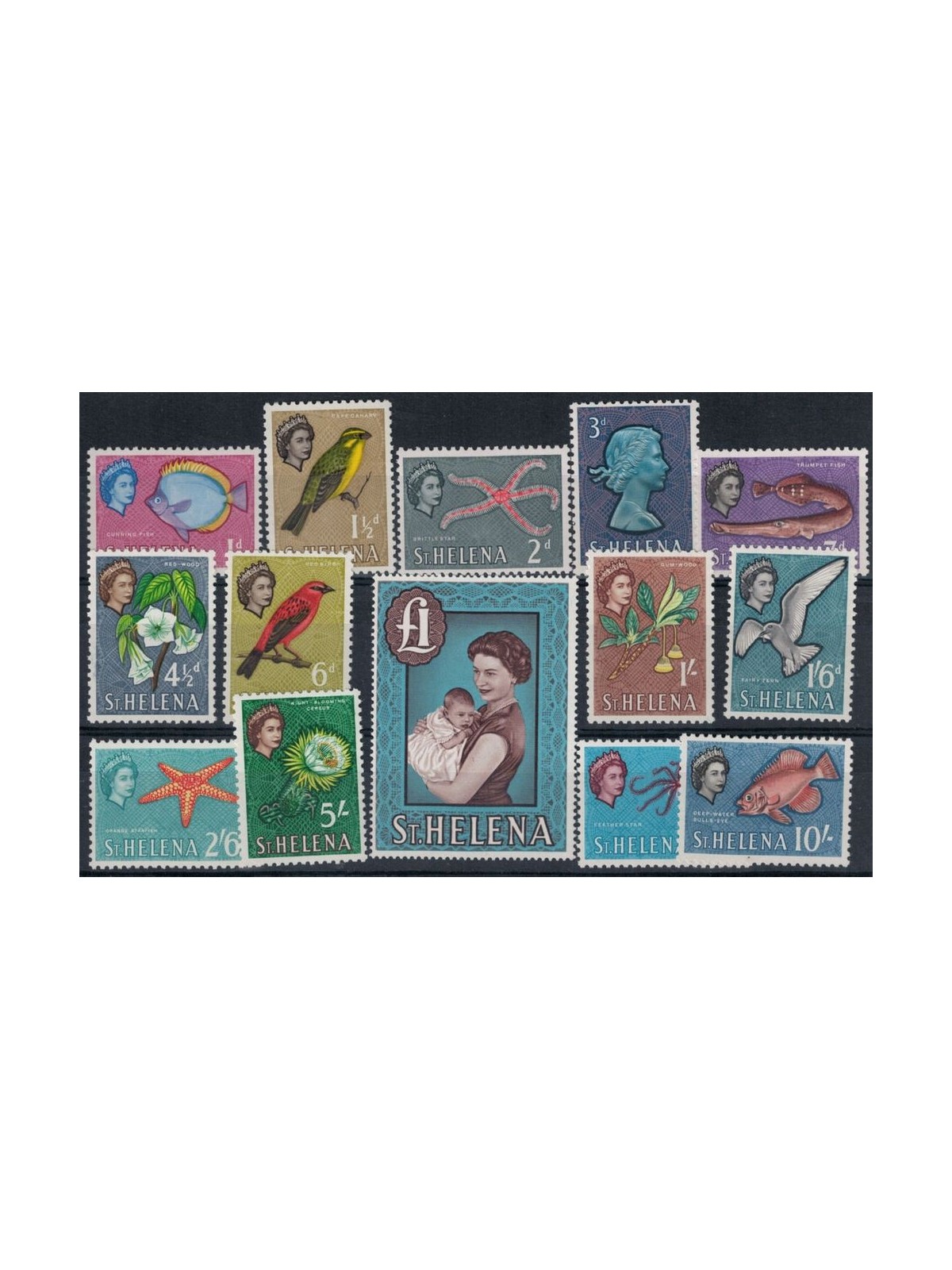 ST. HELENA 1961 Definitives 14v MNH**