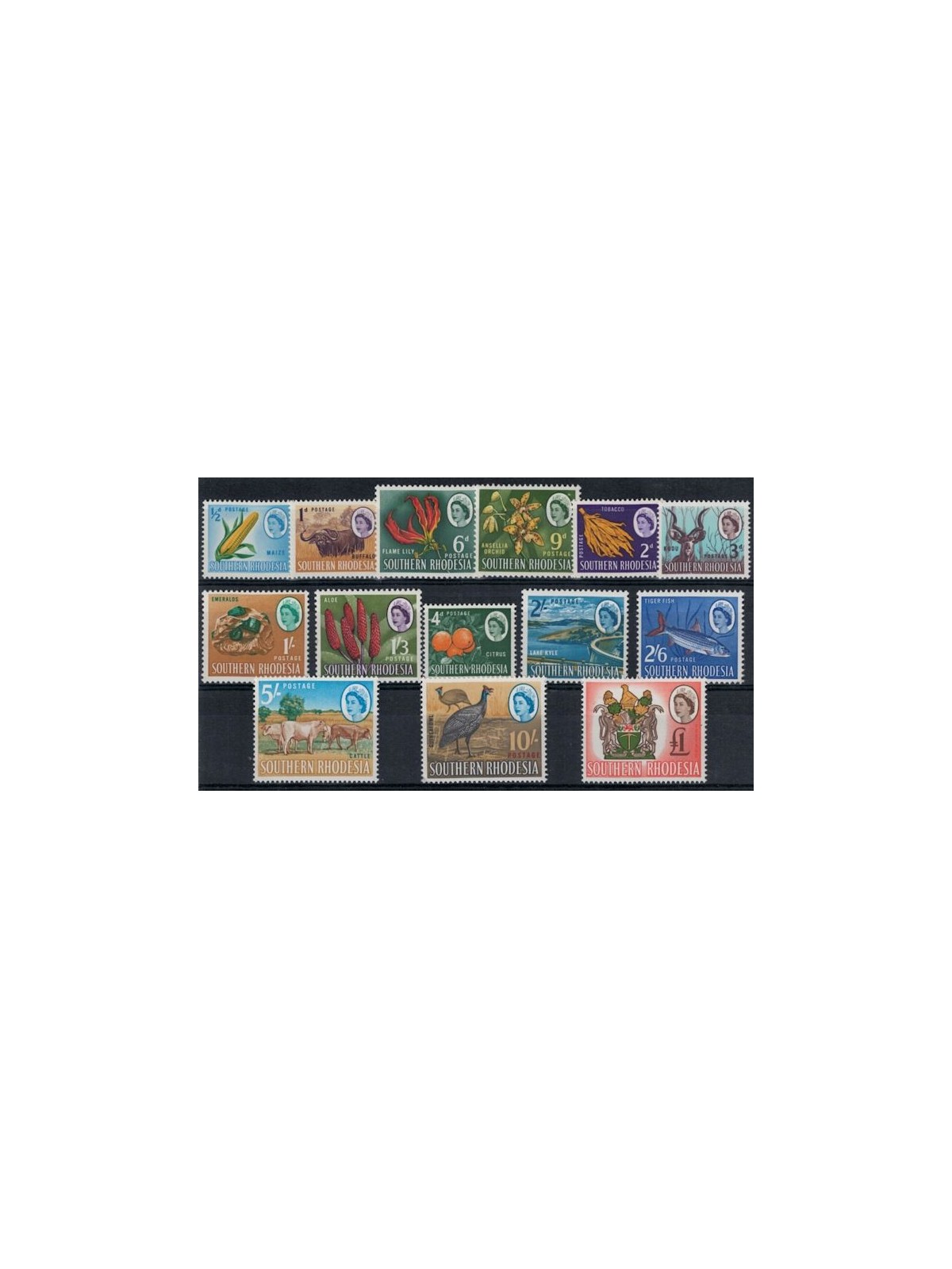 SOUTHERN RHODESIA 1964 Ordinary series 14v MNH**