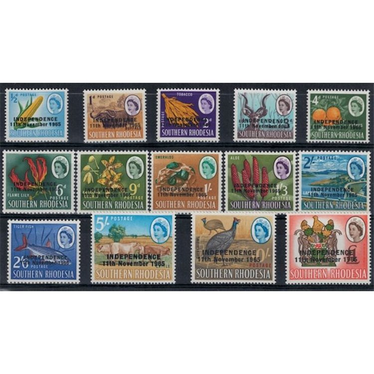 SOUTHERN RHODESIA 1965 Ordinary series 14v MNH**