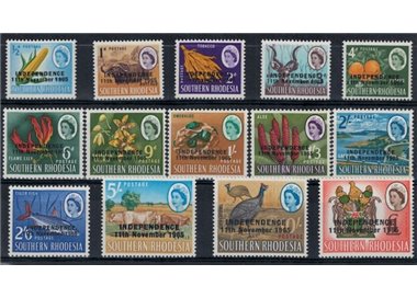 SOUTHERN RHODESIA 1965 Serie ordinaria 14v MNH**