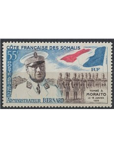 SOMALIA FRANCESE 1960 Albert Bernard, posta aerea MNH**