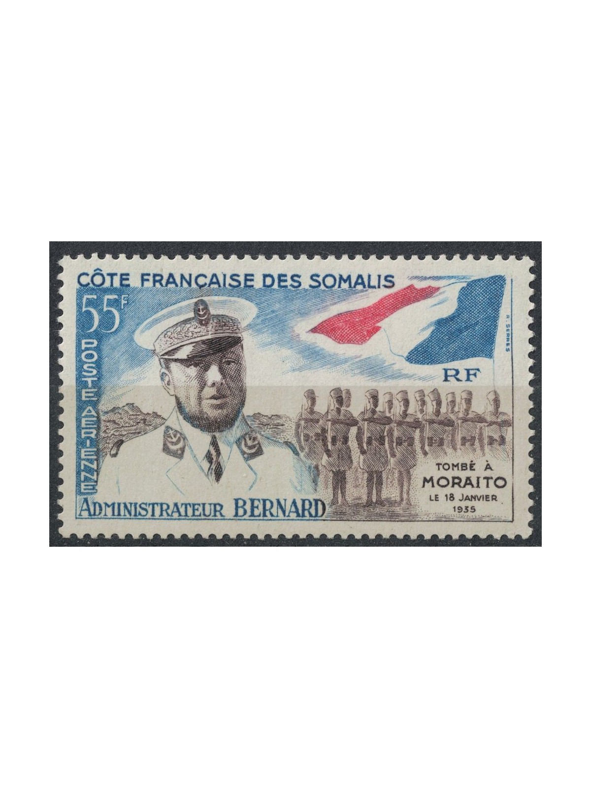 FRENCH SOMALIA 1960 Albert Bernard, airmail MNH**