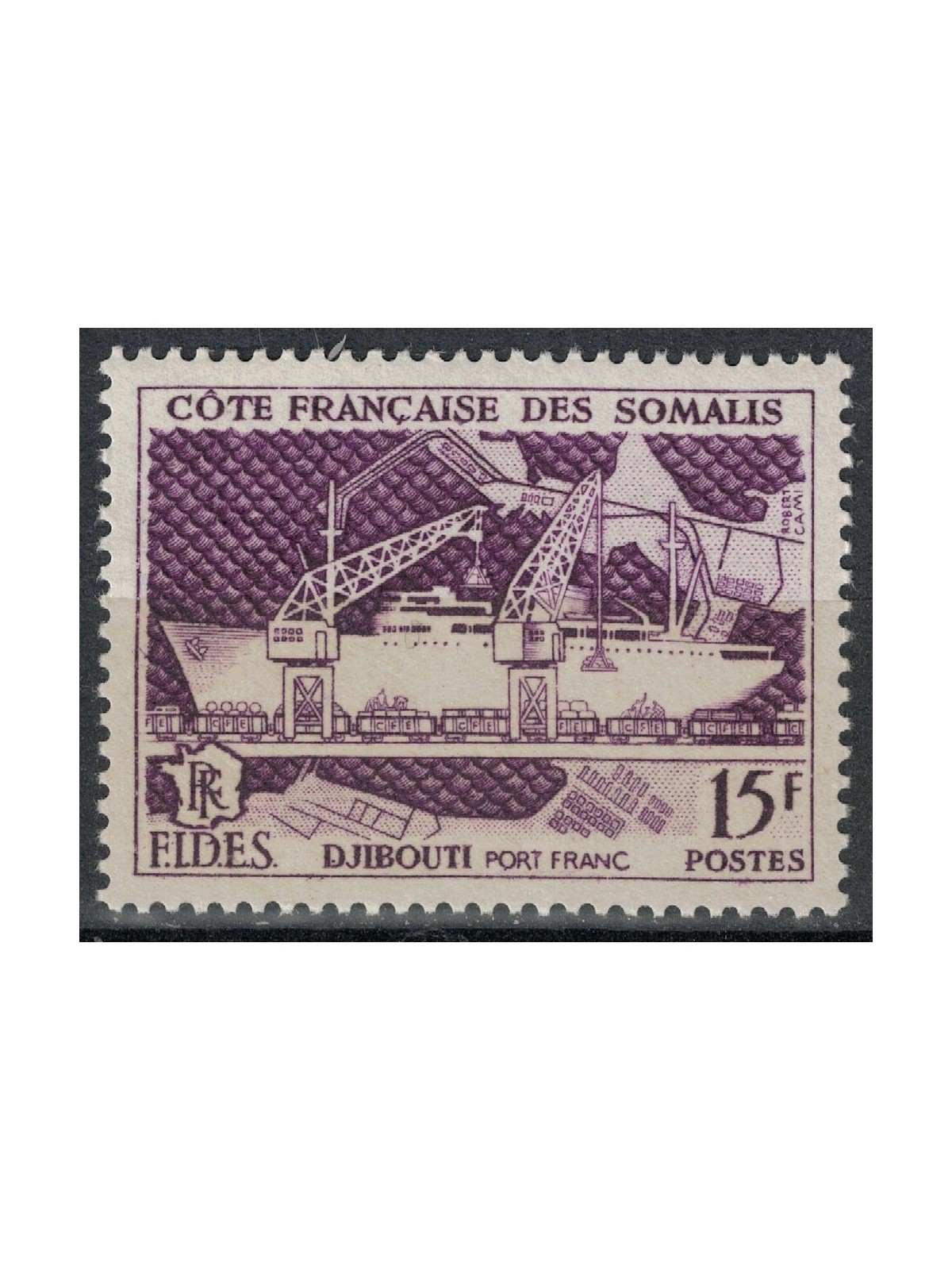 FRENCH SOMALIA 1956 F.I.D.E.S. MNH**