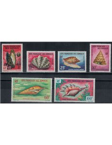 FRENCH SOMALIA 1962 Shells 6v MNH**
