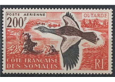 SOMALIA FRANCESE 1960 Otarda, posta aerea MNH**