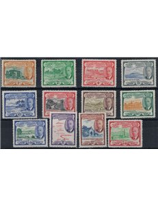 ST. CHRISTOPHER NEVIS ANGUILLA 1952 Ordinary series, George VI 12v mng