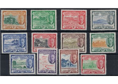 ST. CHRISTOPHER NEVIS ANGUILLA 1952 Ordinary series, George VI 12v mng