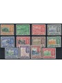 ST. CHRISTOPHER NEVIS ANGUILLA 1952 Serie ordinaria, Giorgio VI 12v mng